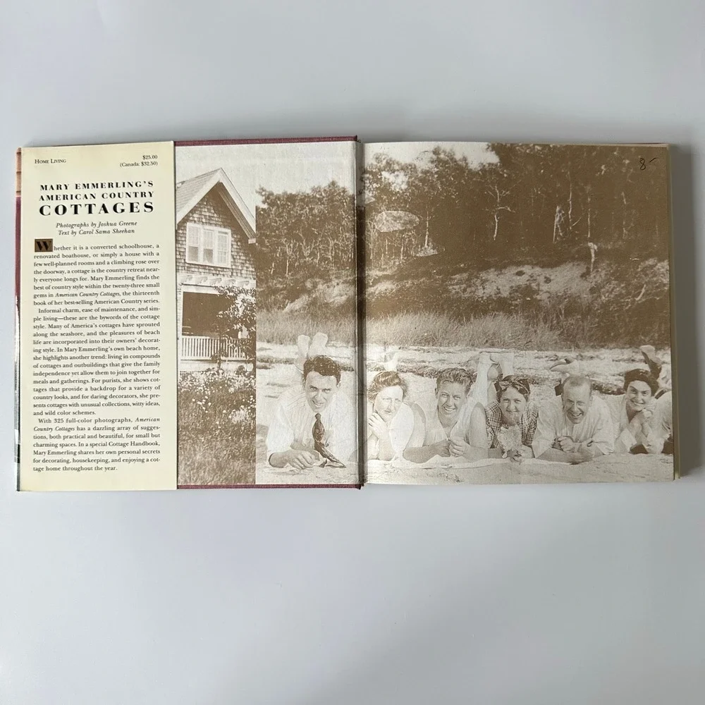 Mary Emmerling American Country Cottages 1993 Hardcover Clarkson Potter DJ VG‎